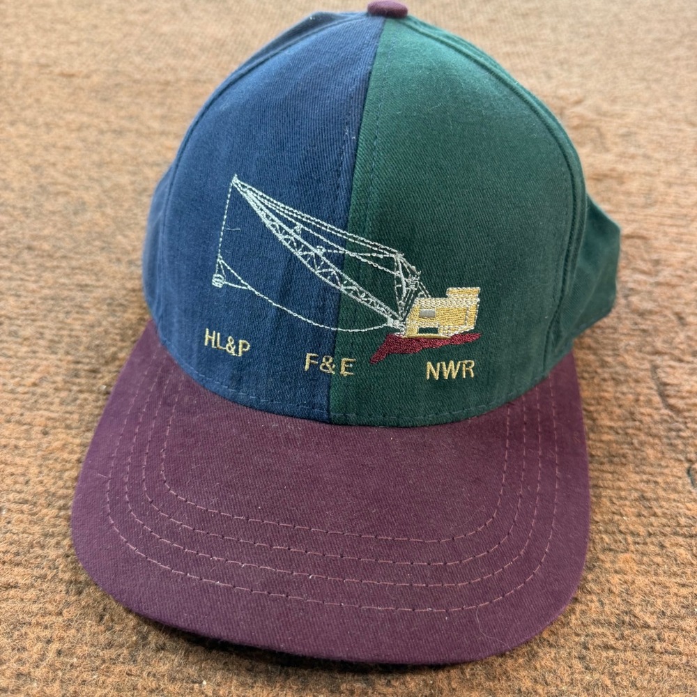 Vintage American Dry Goods 8750 Project Crane Hat Made in USA Colorblock Cap B+